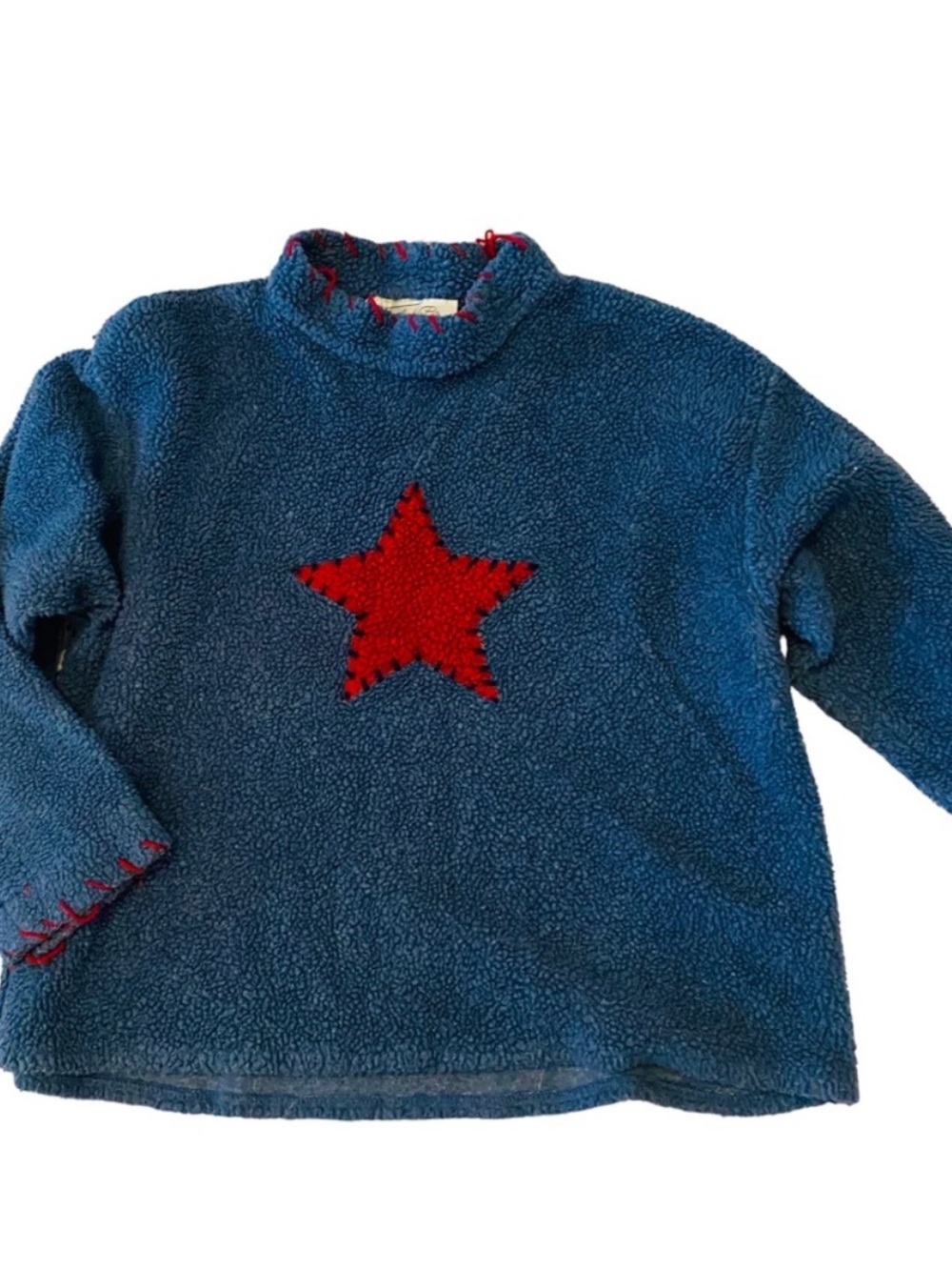 Tasha Polizzi for T.P. Saddleblanket & Co Blue Americana Star Sweater